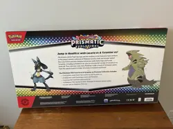 Pokemon Prismatic Evolutions Lucario ex & Tyranitar ex Premium Collection Box - Image 3
