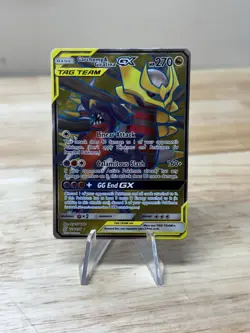 Pokemon TCG Garchomp & Giratina GX 228/236 Tag Team Full Art Holo NM - Image 1