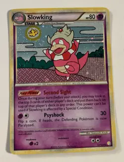 Slowking 12/123 HS HeartGold SoulSilver Rare Holo Pokemon TCG 2010 LP - Image 1