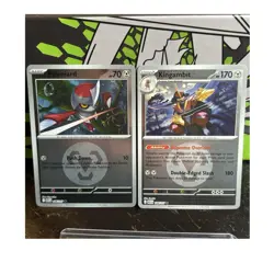 Pokemon TCG Reverse Energy Holo Card Lot (2) Pawniard 146/217, Kingambit 148/217 - Image 1