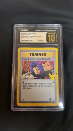 Pokemon TCG Here Comes Team Rocket! Celebrations 15/82 Classic Holo CGC 10 - Image 1