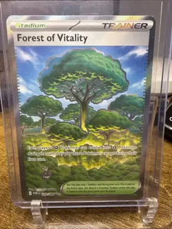Pokemon TCG Forest of Vitality 109/088 Full Art Stadium Trainer Perfect Order - Image 1