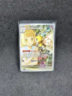 Pokemon TCG Lillie's Ribombee 164/159 Illustration Rare Journey Together (NM) - Image 1