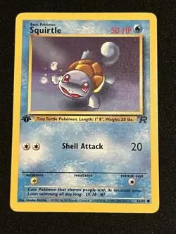 Pokemon Team Rocket Squirtle First Edition - Image 1