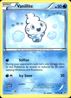 Vanillite 43/162 Common - Pokemon XY - BREAKthrough 2015 MP - Image 1
