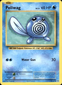 Poliwag 23/108 - Pokemon XY - Evolutions - LP - Image 1