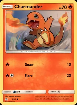 Charmander 7/68 - Pokemon Hidden Fates - LP - Image 1
