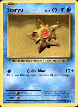 Staryu 30/108 Common - Pokemon XY - Evolutions LP - Image 1