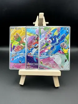 Pokemon First Partner Illustration Collection | Gen 7 Starters | Set Of 3 NM - Image 1