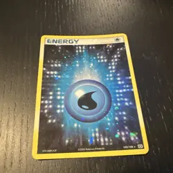 Pokemon Water Energy Emerald 103/106 Holo Rare Basic Energy English Swirl - Image 1