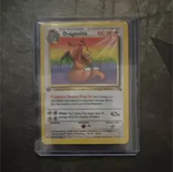 Wizards of the Coast Pokemon Fossil Dragonite 19/62 Holo Rare English 100 HP - Image 1