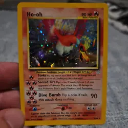Pokemon TCG Ho-oh Neo Revelation Holo Rare 7/64 Nintendo 2000 LP MP - Image 4