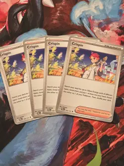 4x Crispin 105/131 - Prismatic Evolutions - Pokemon TCG - Uncommon - Playset - Image 1