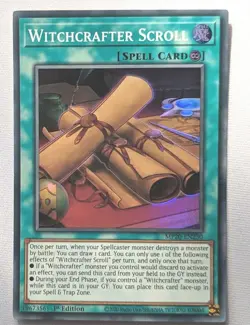 Witchcrafter Scroll MP20-EN230 Super Rare YuGiOh TCG Card NM - Image 1