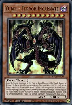 Yubel - Terror Incarnate - Ultra Rare 1st Edition BLC1-EN028 - NM - YuGiOh - Image 1