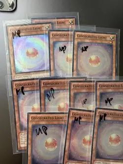 Yu-Gi-Oh Consecrated Light AP04-EN006 Super Rare Played Condition - Image 2