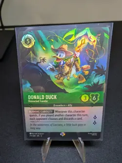 Donald Duck - Distracted Traveler - 212/204 - Epic Disney Lorcana Wilds Unknown - Image 1