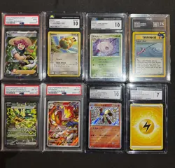 10 Graded Pokemon Slab Card lot - Image 1