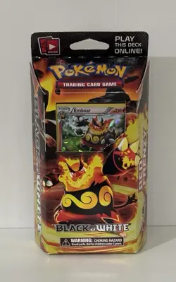 Pokemon Trading Card Game Black and White Red Frenzy Theme Deck Emboar - Image 1