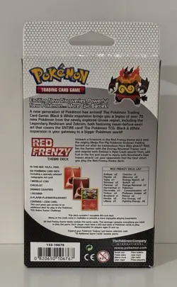 Pokemon Trading Card Game Black and White Red Frenzy Theme Deck Emboar - Image 4