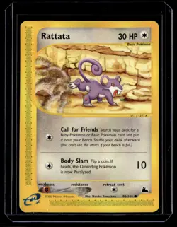 Rattata 090/144 Skyridge Common English Pokemon Card - Image 1