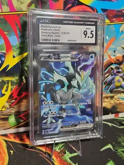 Black Kyurem Ex Surging Sparks Ultra Rare Holo 218/191 2024 Pokemon - Image 1