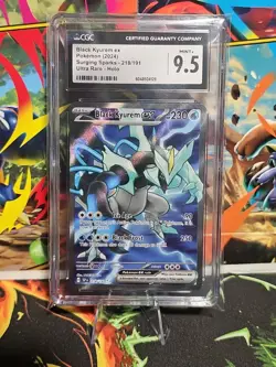 Black Kyurem Ex Surging Sparks Ultra Rare Holo 218/191 2024 Pokemon - Image 2