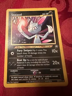 Pokemon Card - Sneasel Neo Genesis 25/111 Rare - Image 1