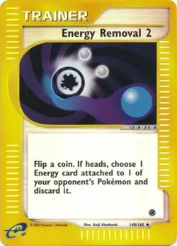 Moderately Played Energy Removal 2 - 140/165 - Uncommon - Reverse Holo Pokemon E - Image 1