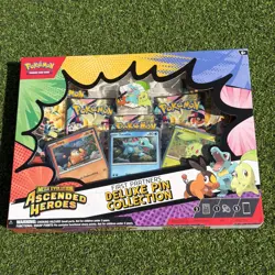 Pokemon TCG Mega Evolution Ascended Heroes Pin Collection Box Tepig Totodile Ch… - Image 5