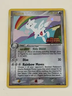 Togetic 14/109 EX Team Rocket Returns Reverse Holo Stamped 2004 Pokemon TCG - Image 1