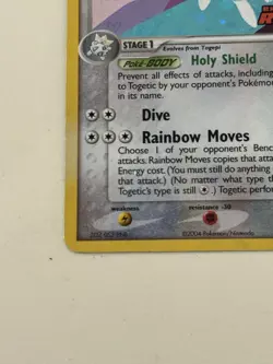 Togetic 14/109 EX Team Rocket Returns Reverse Holo Stamped 2004 Pokemon TCG - Image 4