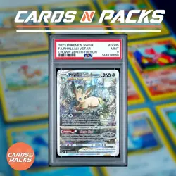 Carte Pokemon Phyllali-VSTAR GG CROWN ZENITH-FRENCH 35 Zenith Supreme PSA 9 - Image 2
