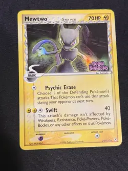 Pokemon Mewtwo EX Holon Phantoms 24/110 Delta Species Holo Rare 70 HP ENG 2006 - Image 1