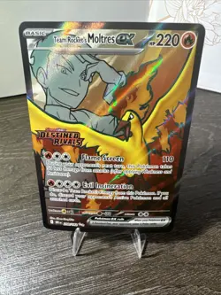 Pokemon TCG - Team Rocket's Moltres ex - 208/182 (Destined Rivals Stamp) - Image 1