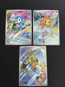 Pokemon TCG First Partner Illustration Series 1 Gen 4 Sinnoh Starters (C) - Image 1