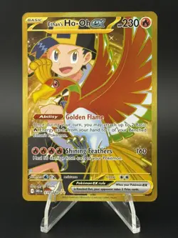 Pokemon TCG Destined Rivals Ethan’s Ho-Oh ex #239/182 Hyper Rare - Image 1