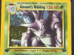 2000 POKEMON GYM CHALLENGE #7 GIOVANNI'S NIDOKING HOLO 1ST EDITION SGC 3 - Image 2