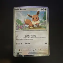 Pokemon Eevee Black Star Promo Holo Scarlet & Violet 043 - Image 1