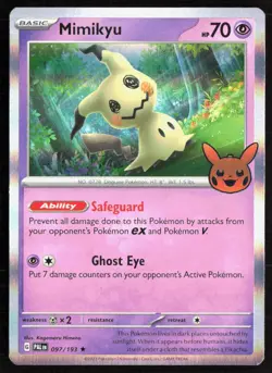 Mimikyu 097/193 Holo Holo Rare 2023 Trick or Trade BOOster 2023 Pokemon LP - Image 1