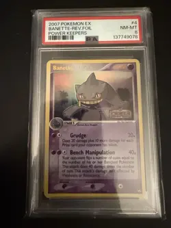 Pokemon TCG Banette EX Power Keepers Reverse Holo Rare 4/108 PSA 8 - Image 1
