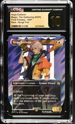 MTG Hope Estheim Borderless Surge Foil #541 Final Fantasy POP 1 CGC PRISTINE - Image 1