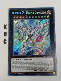 Yu-Gi-Oh! 1st Edition Holo BROL-EN057 Number 99: Utopia Dragonar - Image 1