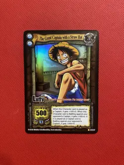 One Piece TCG Card 2005 Luffy CH047 Captain The Straw Hat Holo Quest Begins CCG - Image 1