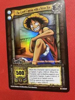 One Piece TCG Card 2005 Luffy CH047 Captain The Straw Hat Holo Quest Begins CCG - Image 4