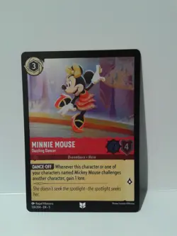 Disney Lorcana Minnie Mouse Dazzling Dancer 126/204 cold foil NM (1 card) - Image 1