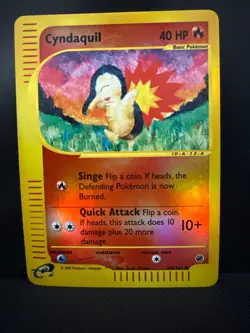 Cyndaquil Reverse Holo Rare Pokemon Card - Expedition 104/165 WOTC - Image 1