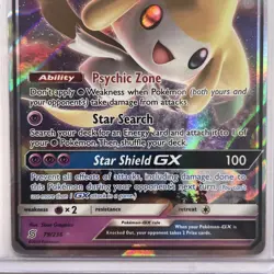 Jirachi GX 079a/236 2019 Unified Minds Pokemon Card Lightly Played Top Of Card - Image 2