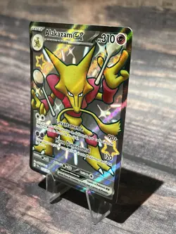 Alakazam ex 215/091 Shiny Ultra Rare SV: Paldean Fates Spanish Pokemon Card - Image 3
