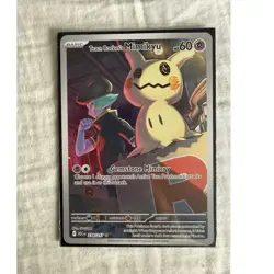 Pokemon Team Rocket's Mimikyu ASC 238/217 Full Art Holo Psychic Card 60 HP - Image 1